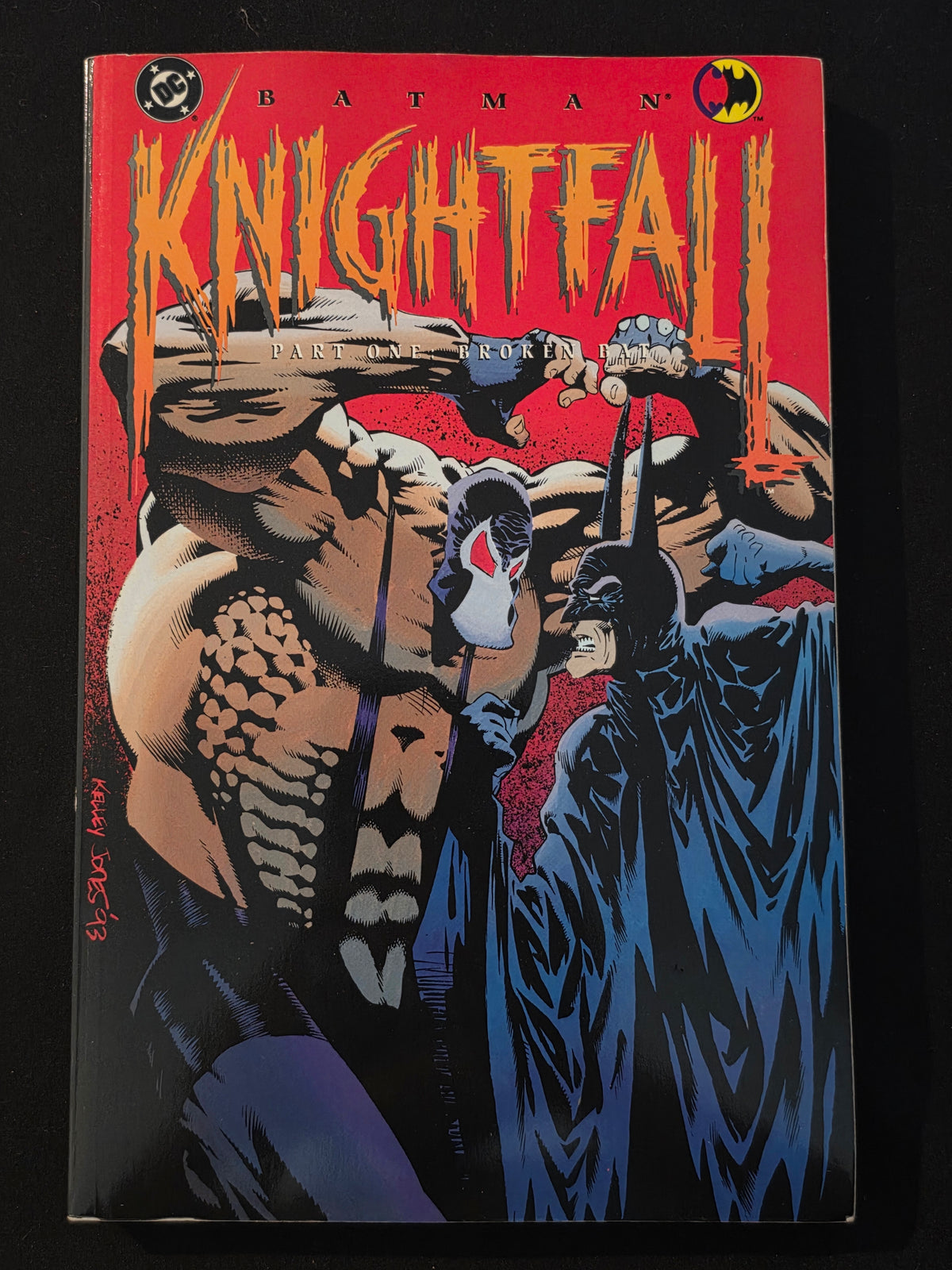 Vintage 1993 DC Comics Batman Knightfall Part One Broken Bat Graphic TPB Novel