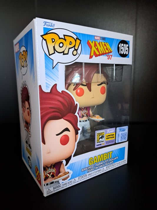 SDCC 2025 Exclusive Funko Pop X-Men '97 Limited Edition Gambit #1505 W/Soft Prot