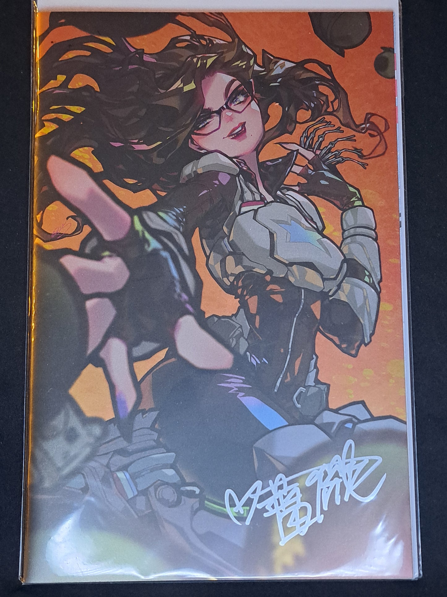 G.I. Joe #1 Virgin Foil Signed Rose Besch W/COA SDCC Exclusive Baroness Cover