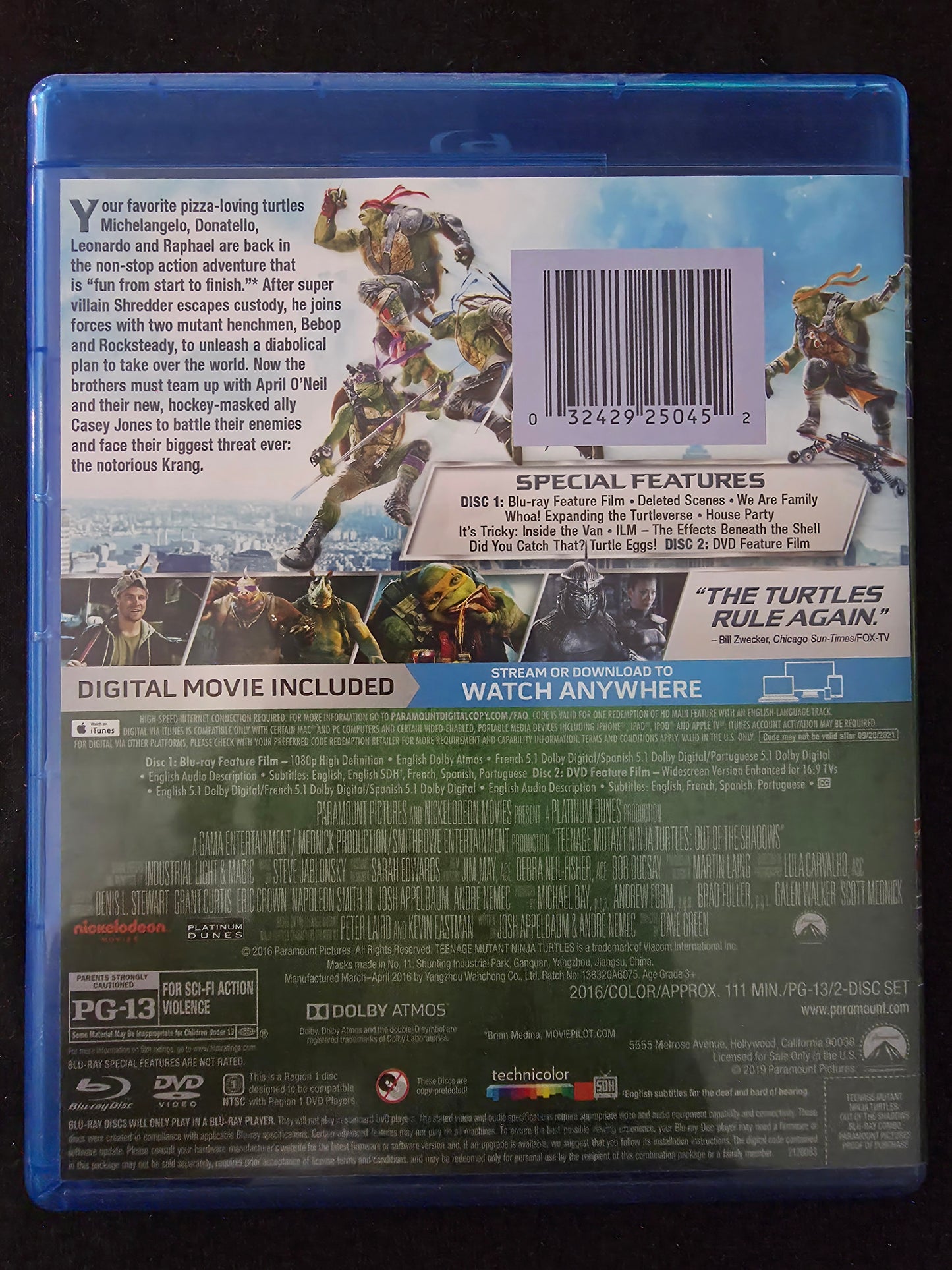 Teenage Mutant Ninja Turtles: Out Of The Shadows