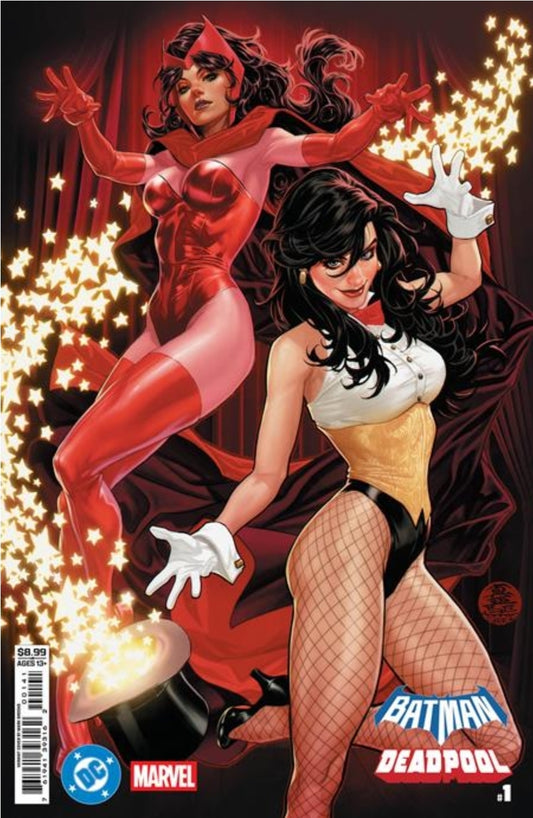 DC MARVEL BATMAN DEADPOOL #1 (ONE SHOT)  MARK BROOKS ZATANNA SCARLET WITCH CARD STOCK VAR