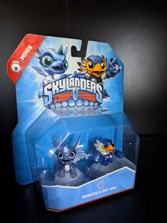 Skylanders Trap Team Minis Breeze And Pet Vac Super Rare