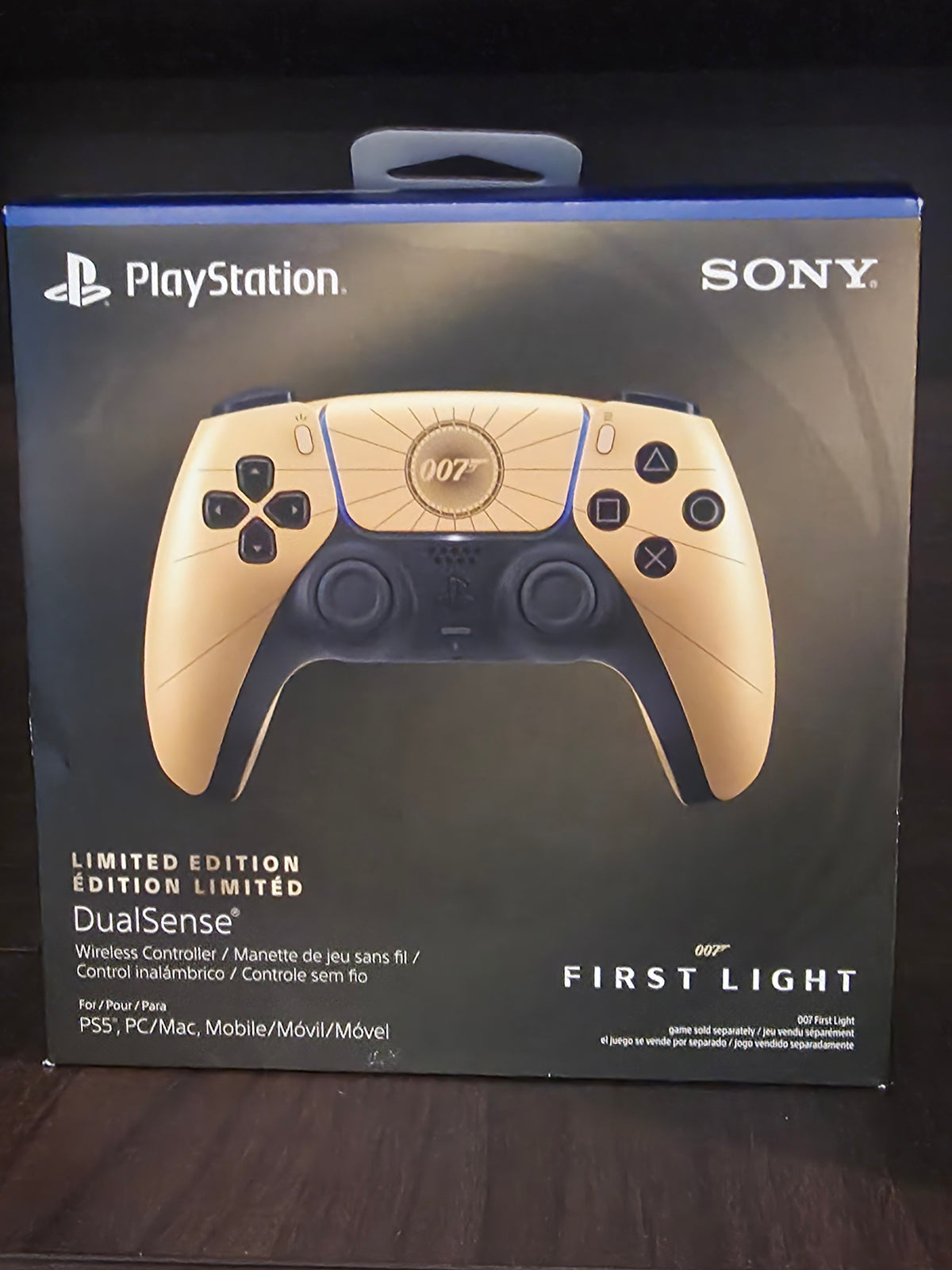PS5 DualSense Controller 007 First Light Limited Edition Gold PS5/PC/MAC
