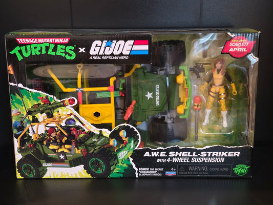 TMNT x GI JOE Scarlett x April A.W.E. Shell-Striker Vehicle Figure