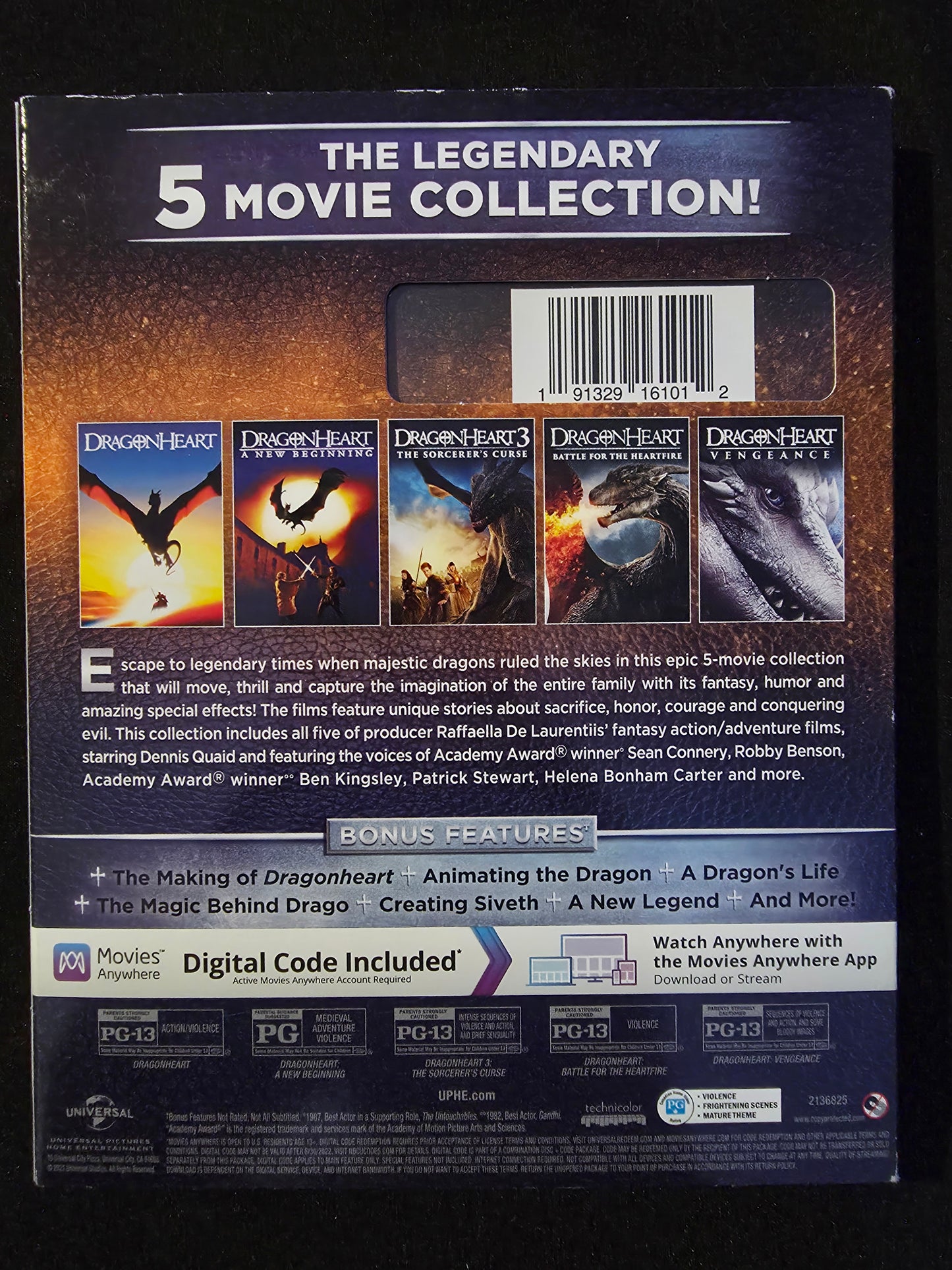 Dragonheart: 5-Movie Collection - Blu-ray