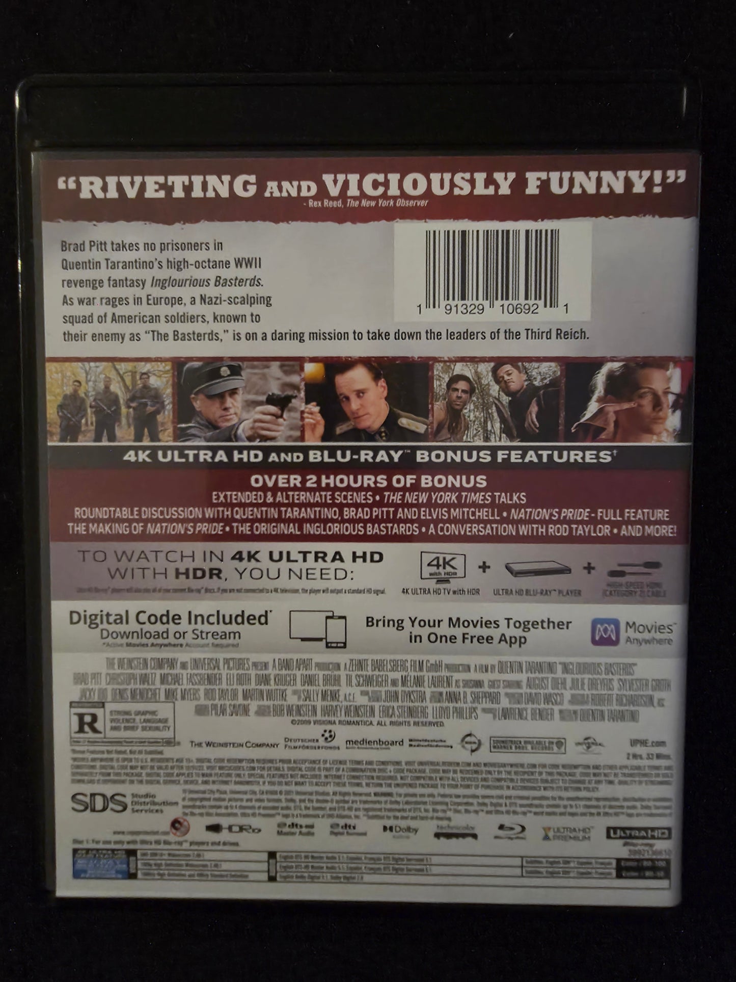Inglourious Basterds (4K UHD + Blu-ray)