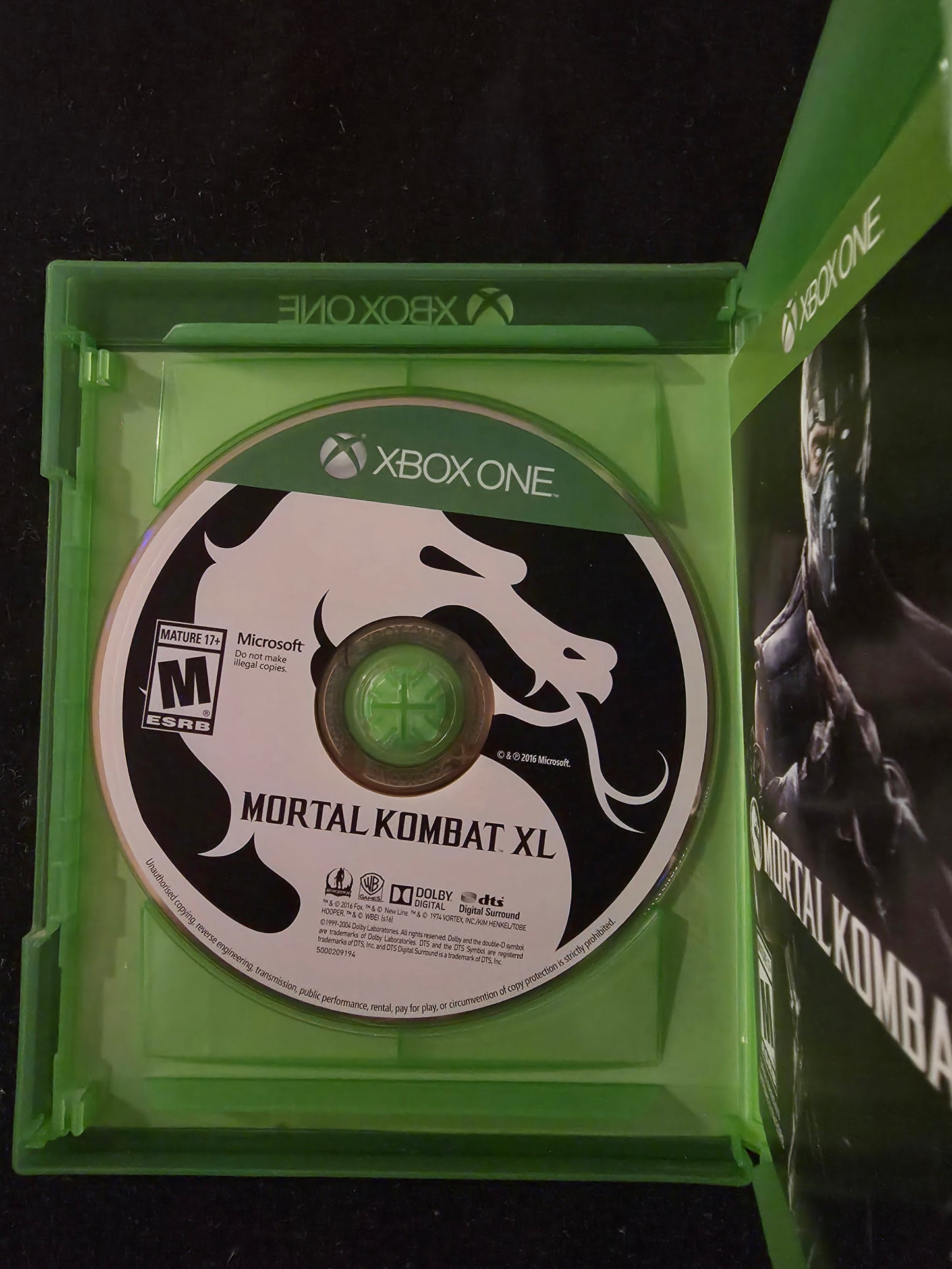 Mortal Kombat XL (Xbox One, 2016) CIB