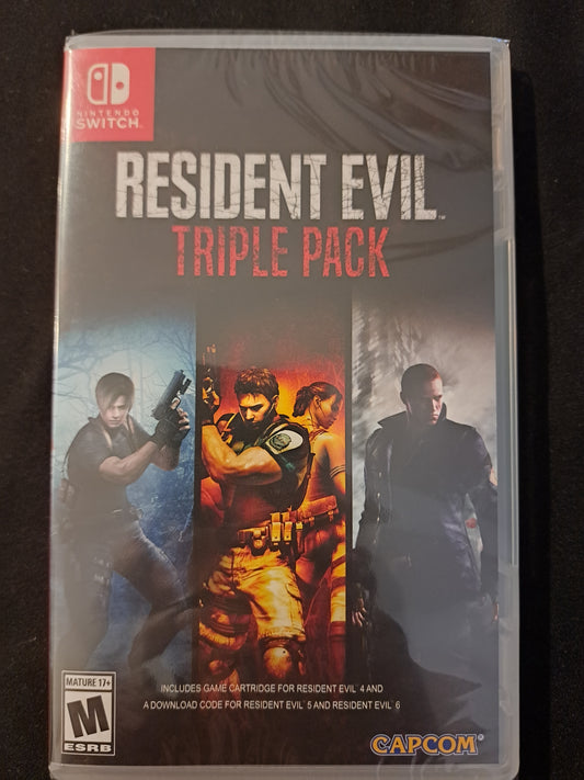 Resident Evil Triple Pack [ Resident Evil 4 + 5 + 6 ] (Nintendo Switch) NEW