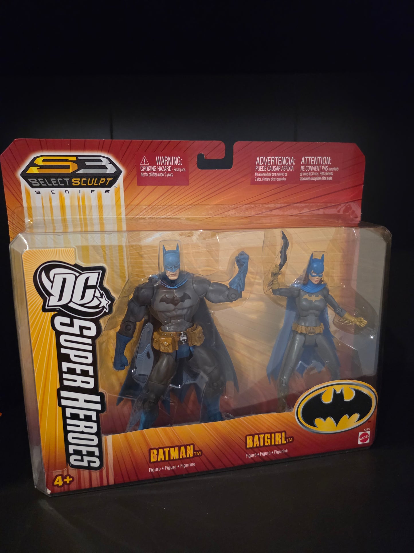 Batman & Batgirl Figures 2 Pack Select Sculpt DC Super Heroes New H55
