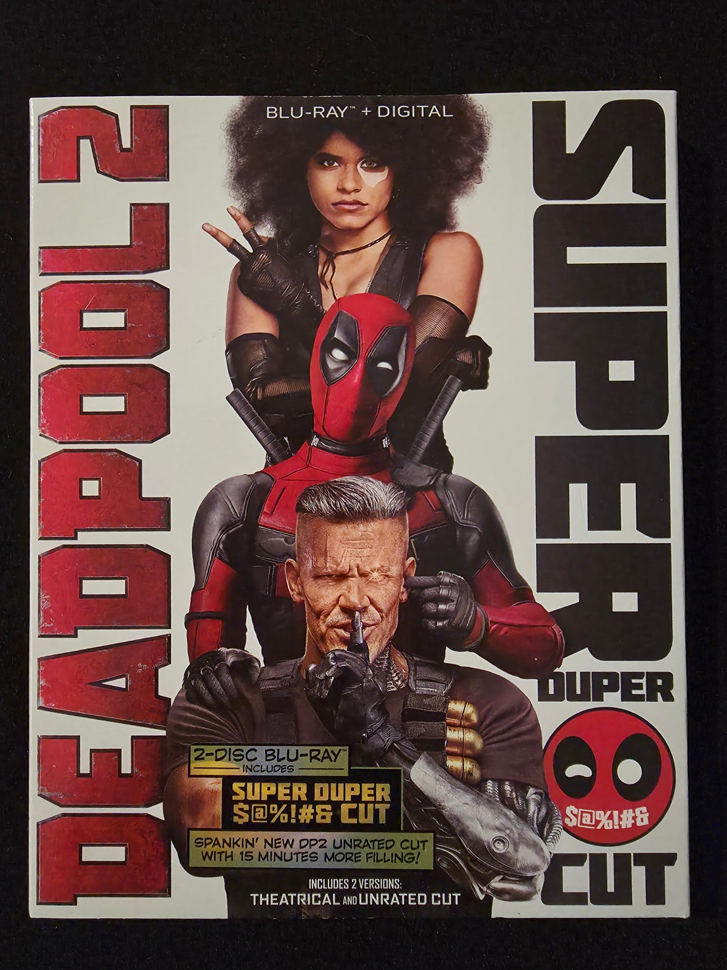 Deadpool 2 Super Duper Cut (Blu-ray, 2018) With Slipcover
