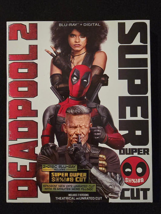 Deadpool 2 Super Duper Cut (Blu-ray, 2018) With Slipcover