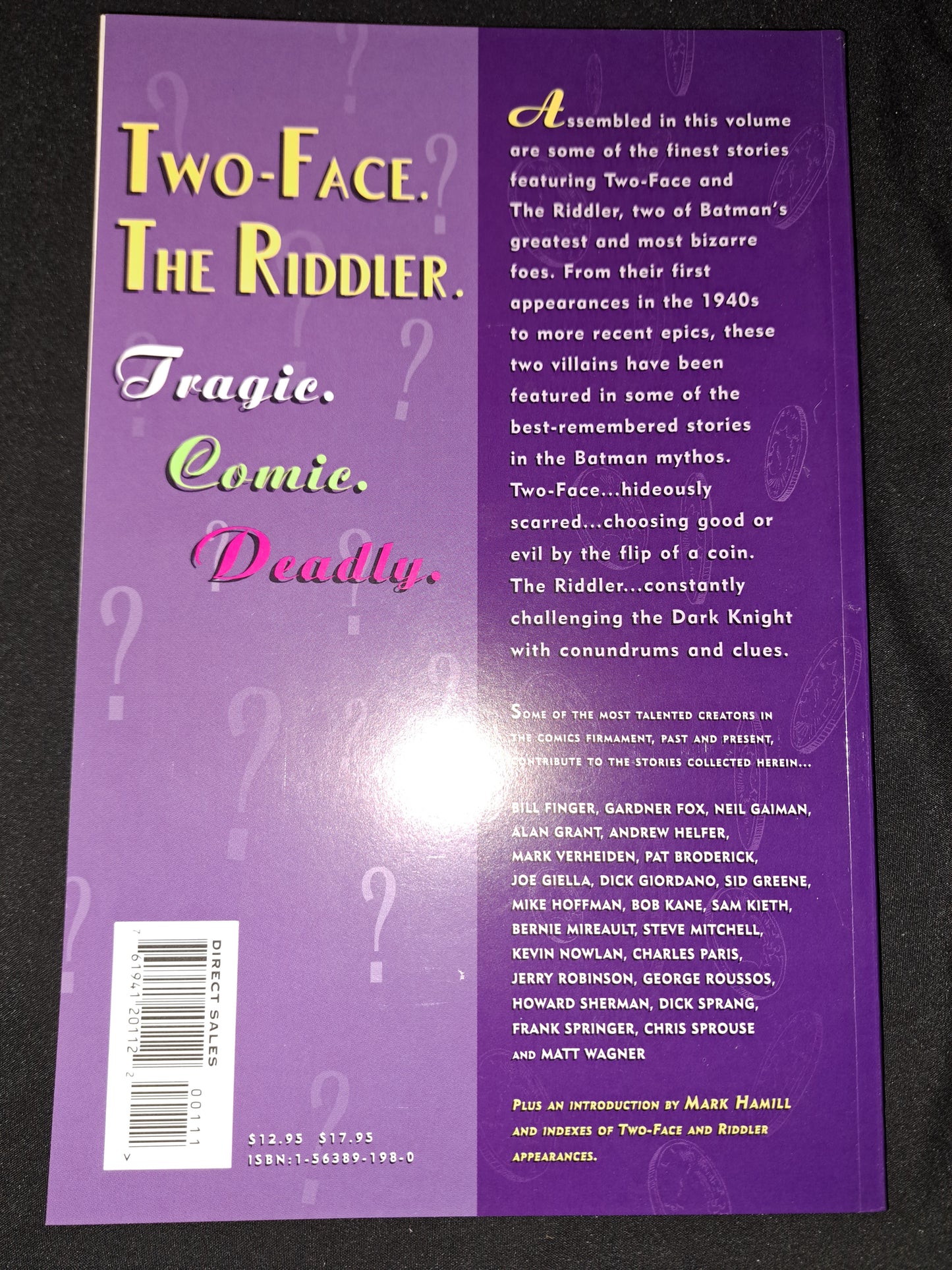 BATMAN : FEATURING TWO-FACE AND THE RIDDLER TPB • 1995 DC •