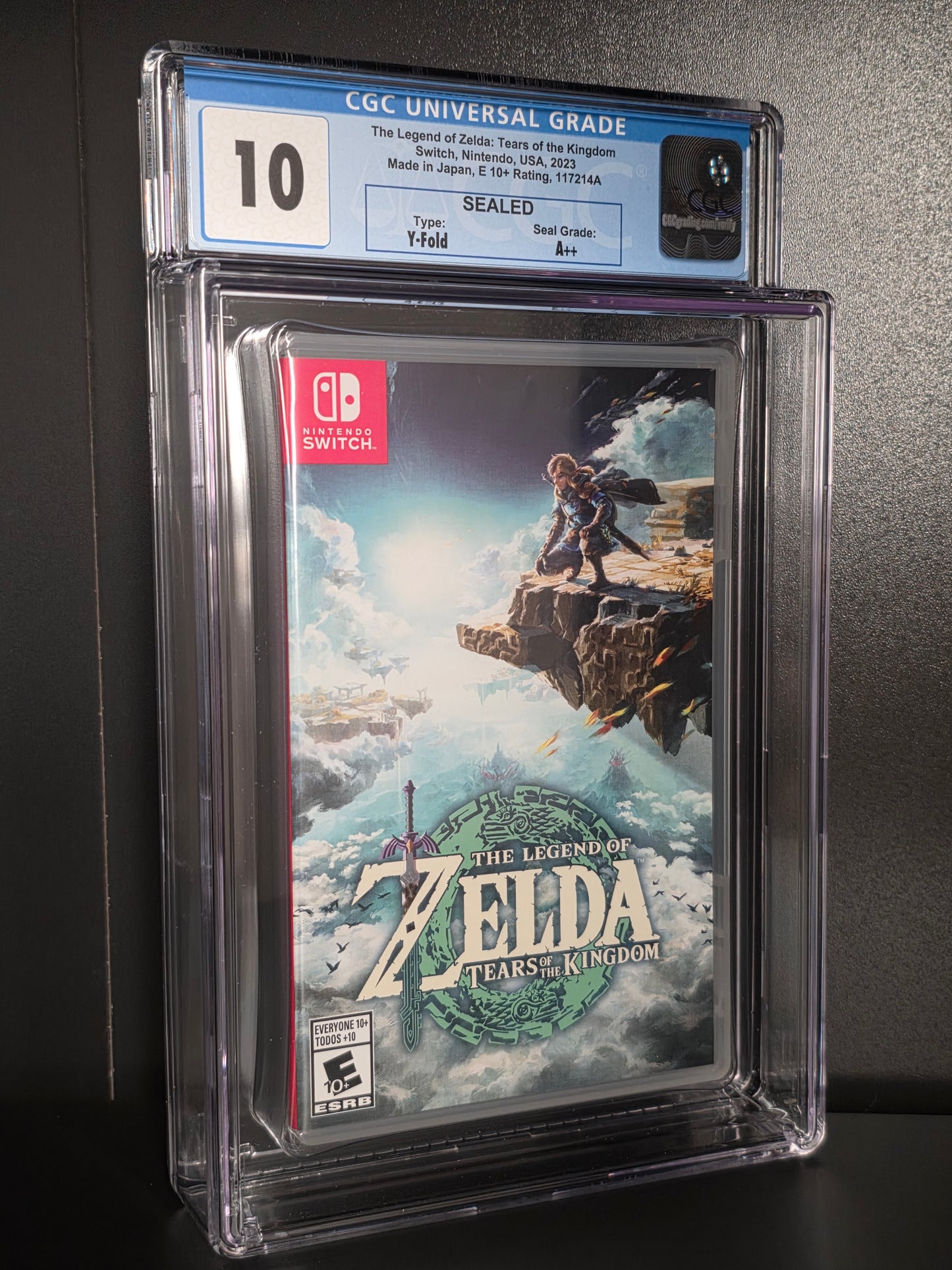 Zelda Tears of the Kingdom Nintendo Switch Sealed 1st Print CGC 10 A++ Graded