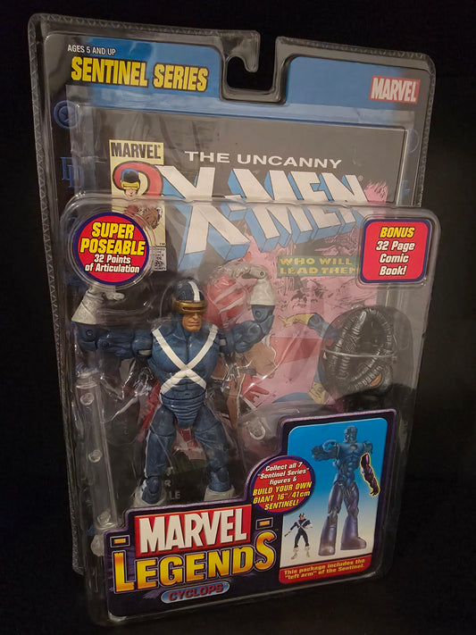 Marvel Legends (ToyBiz) Cyclops 7" Figure NIB Sentinel Series BAF X-Men/X-Factor