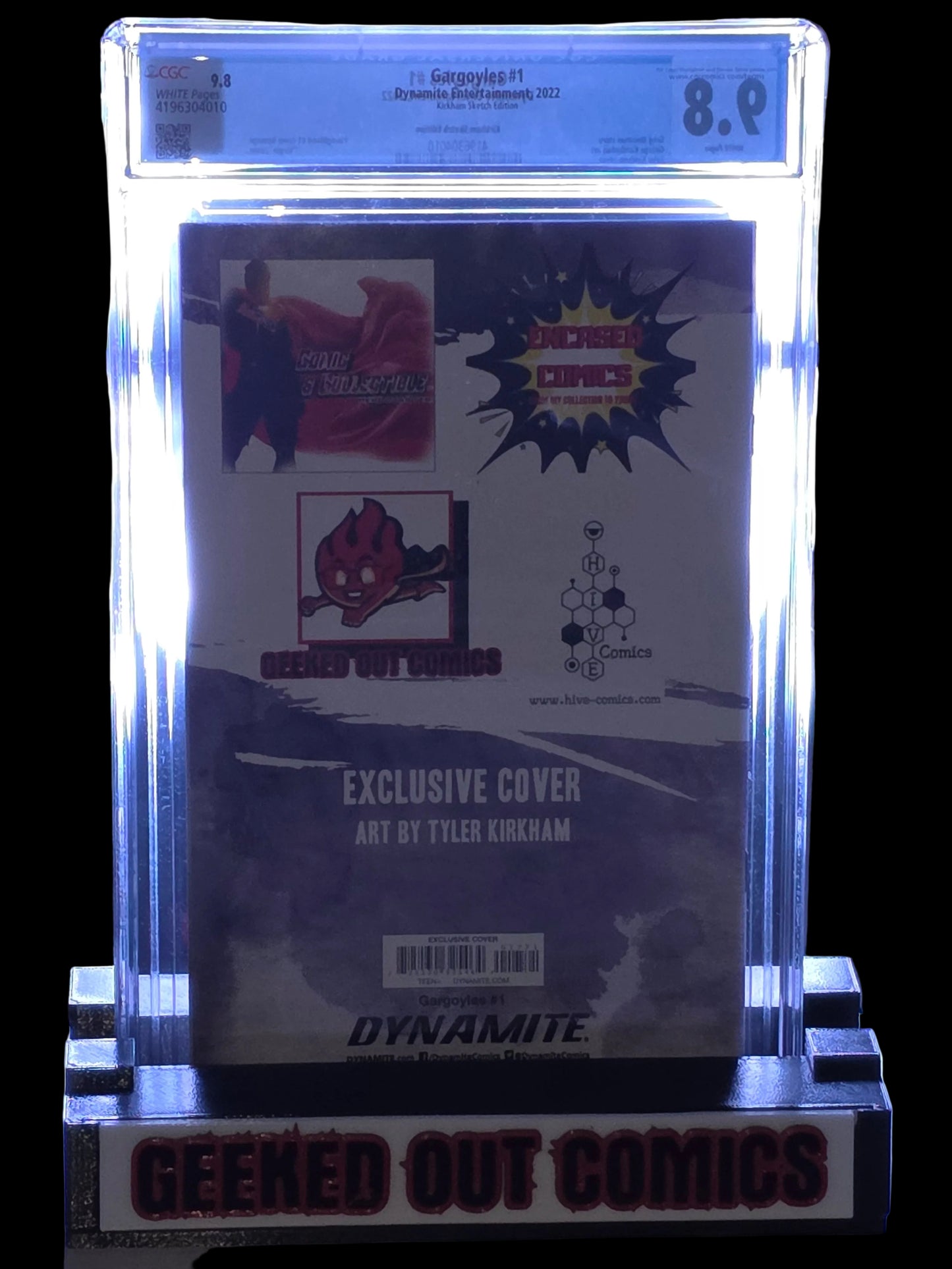 Gargoyles #1 Tyler KIRKHAM Exclusive Virgin Sketch Cover Limited 700. CGC 9.8