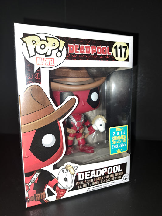 #117 Deadpool (Cowboy) 2016 Summer Convention Exclusive Funko Pop!