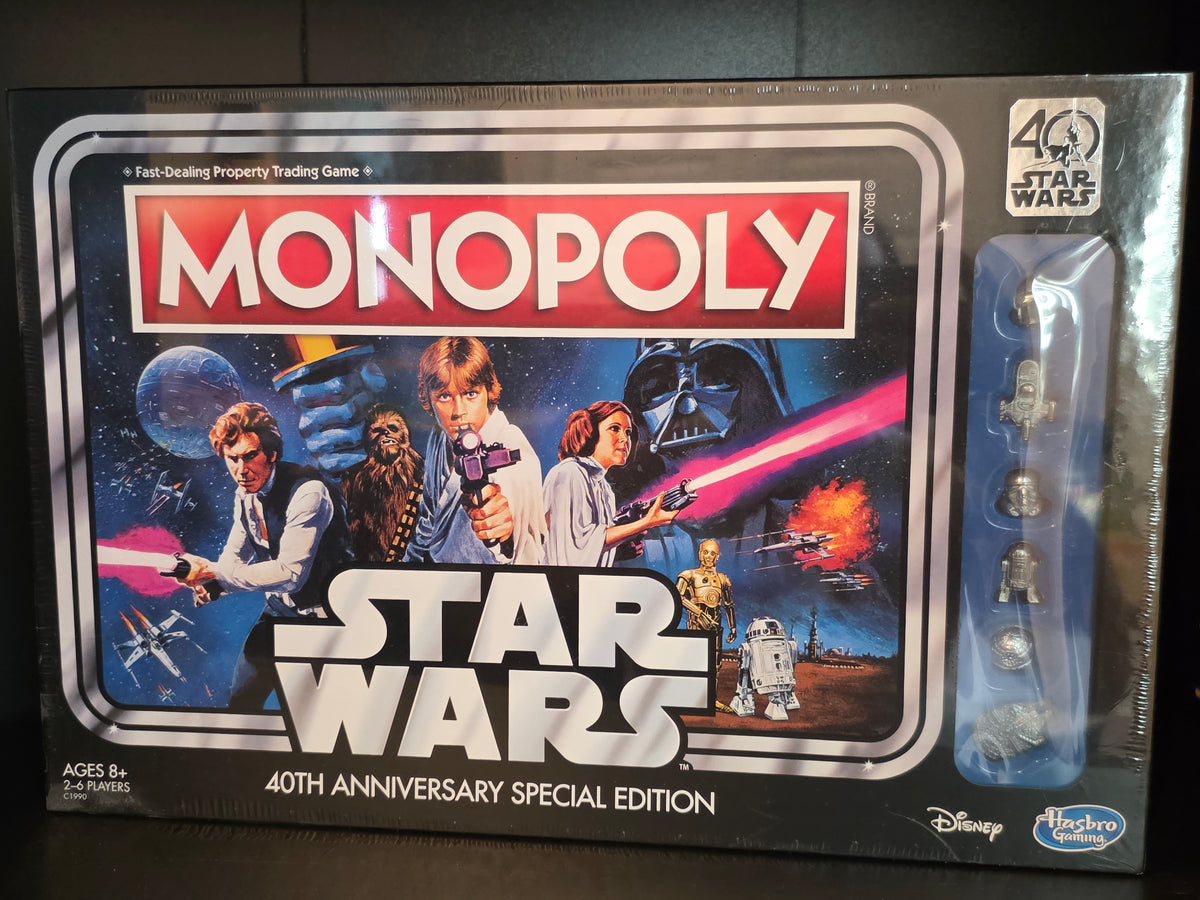 STAR WARS Monopoly 40th Anniversary Special Edition Board Game New