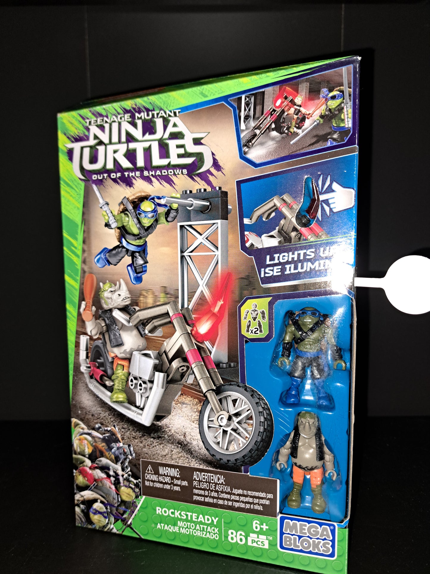 TMNT Mega Bloks Teenage Mutant Ninja Turtles Rocksteady Moto
