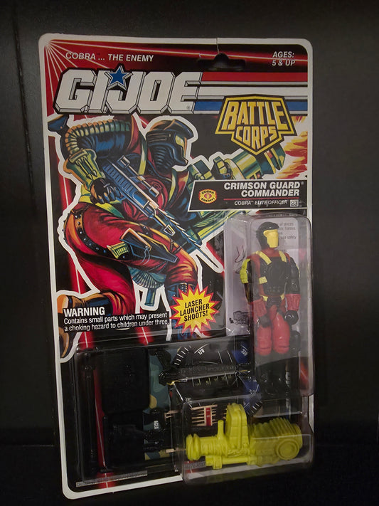 Hasbro 1993 GI Joe Battle Corps Crimson Guard Commander Figure 3.75" NEW VTG MOC