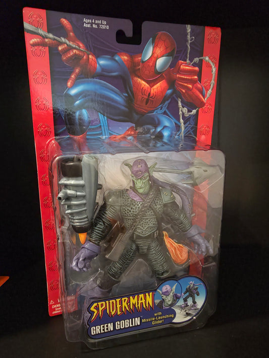 TOY BIZ MARVEL LEGENDS 2003 SPIDERMAN GREEN GOBLIN FIGURE W/GLIDER SEALED