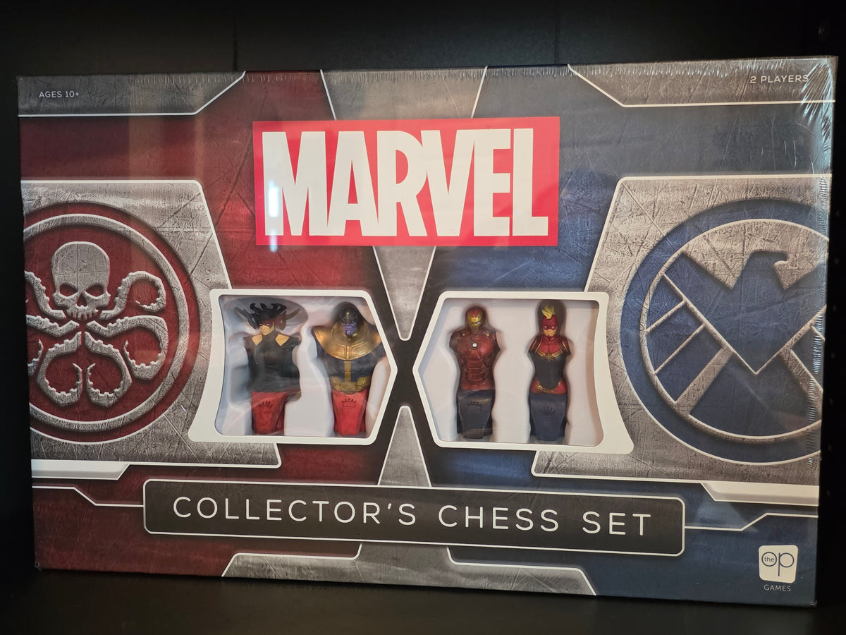 Marvel Collector's Chess Set Sculpted Chess Pieces Marvel Superheros & Villains New