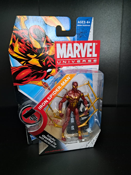 Iron Spider-Man Marvel Universe 3.75” Action Figure 2009 Series 2 #021 Sealed