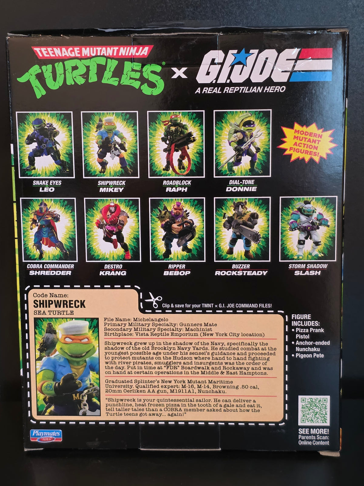 NEW 2026 TMNT x GI Joe SHIPWRECK x MIKEY Michelangelo Playmates Toys