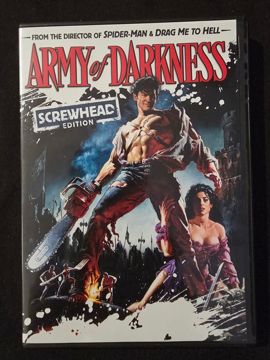 Army of Darkness Screwhead Edition DVD Movie Evil Dead 3 Bruce Campbell F4607