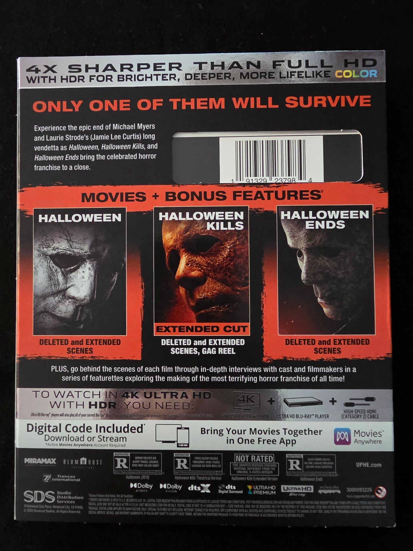 Halloween Trilogy [New 4K UHD Blu-ray] 4K Mastering, 3 Pack