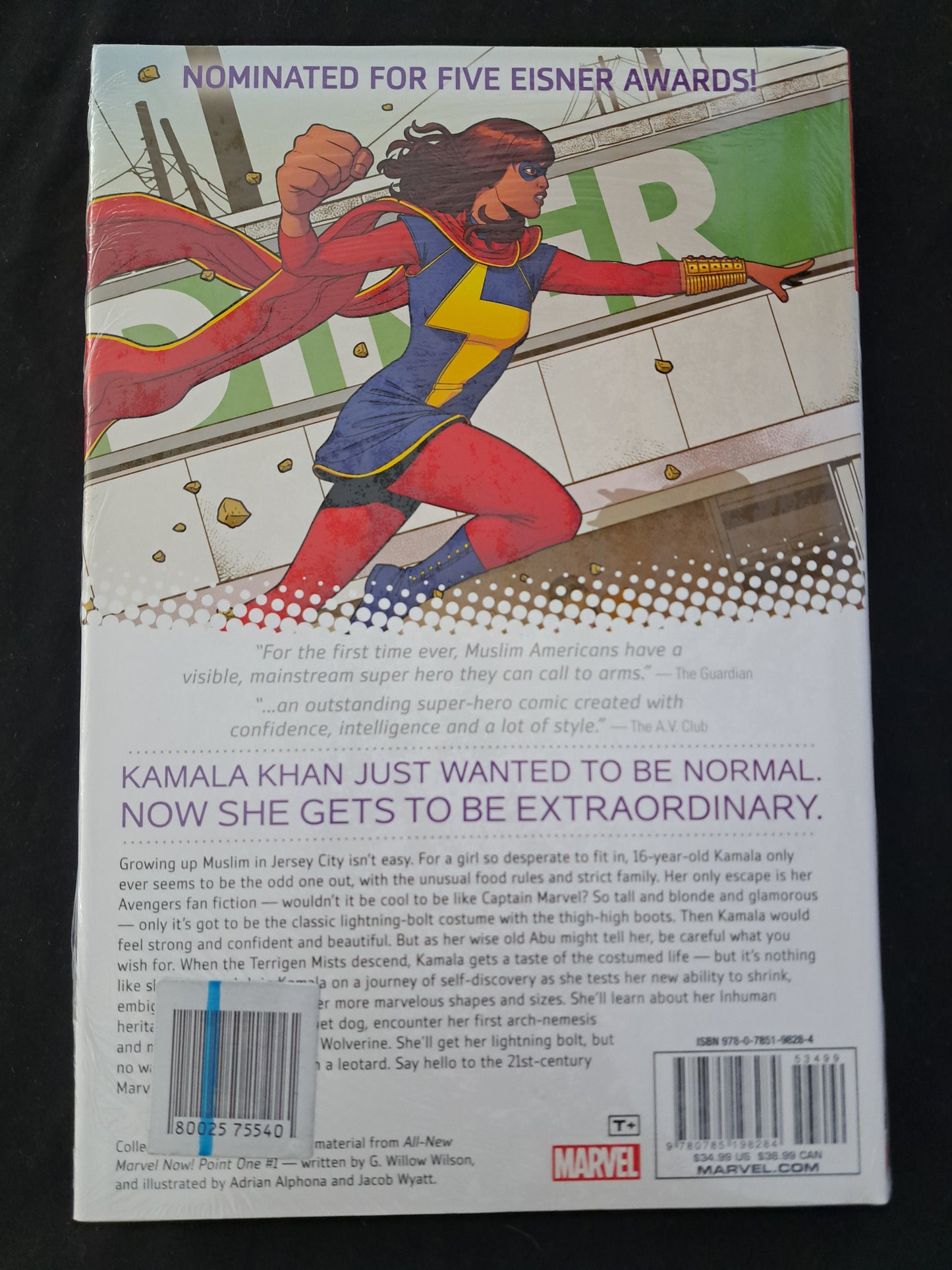 Ms. Marvel #1 (2015) Marvel Oversized Hardcover Kamala Khan AVENGERS