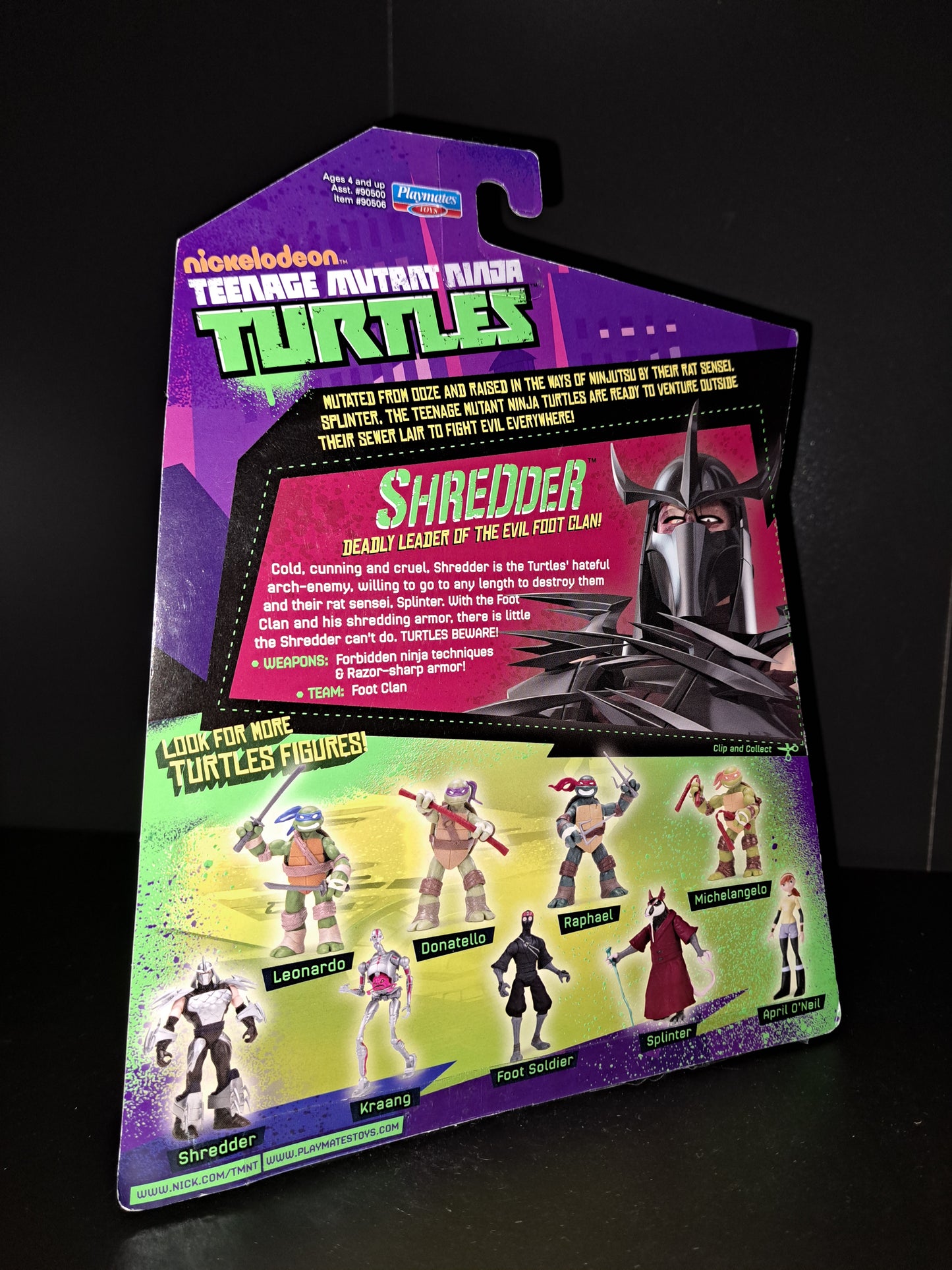 TEENAGE MUTANT NINJA TURTLES 2012 REISSUE 2024 SHREDDER ACTION FIGURE