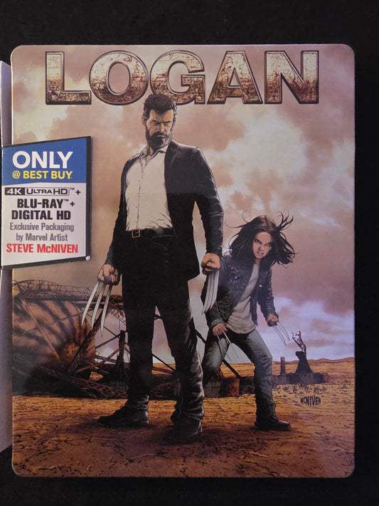 LOGAN 4K UHD Blu-Ray Best Buy 4-Disc STEELBOOK LE NOIR Version