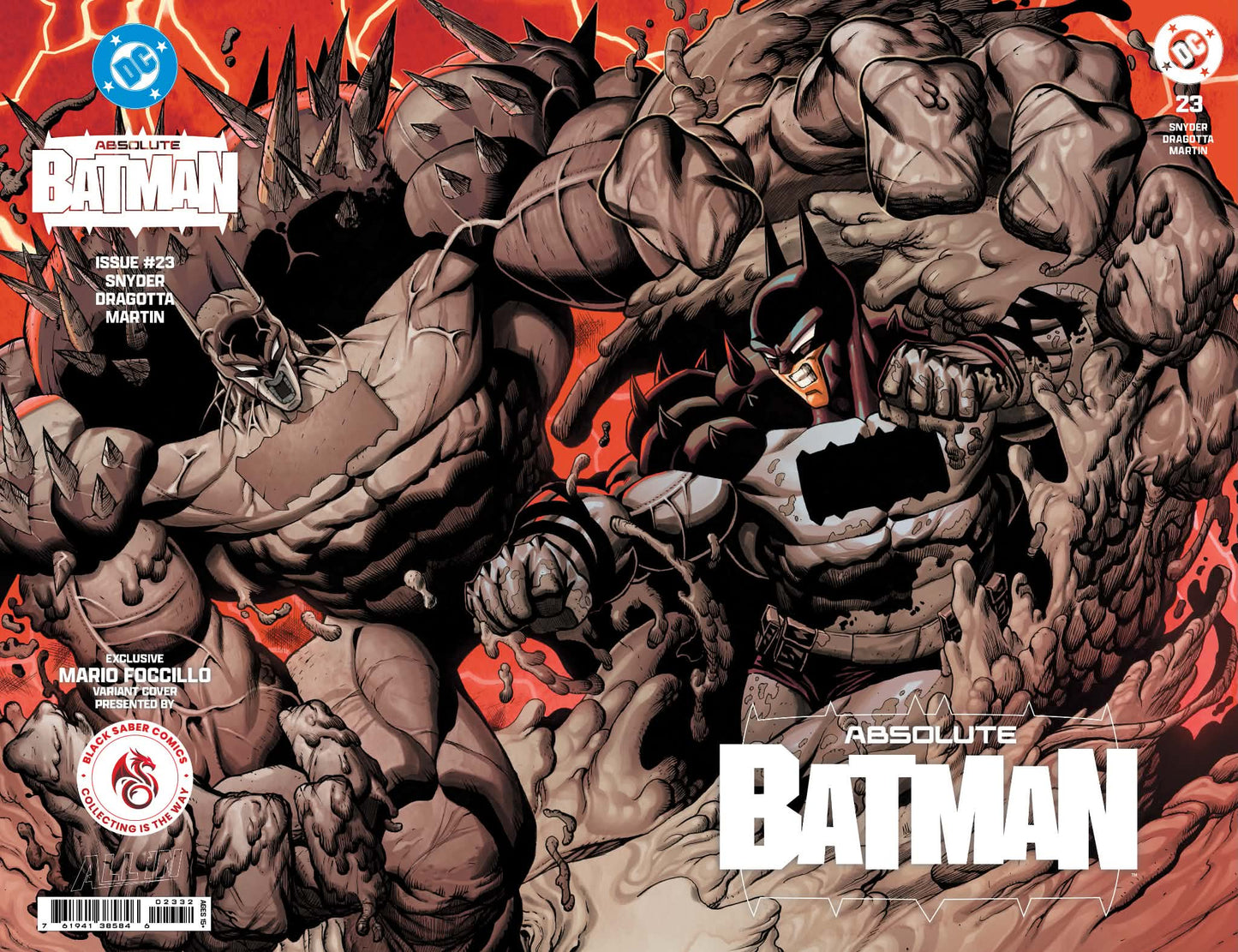 Absolute Batman #23 Foccillo Wraparound set Trade/Virgin LT 800