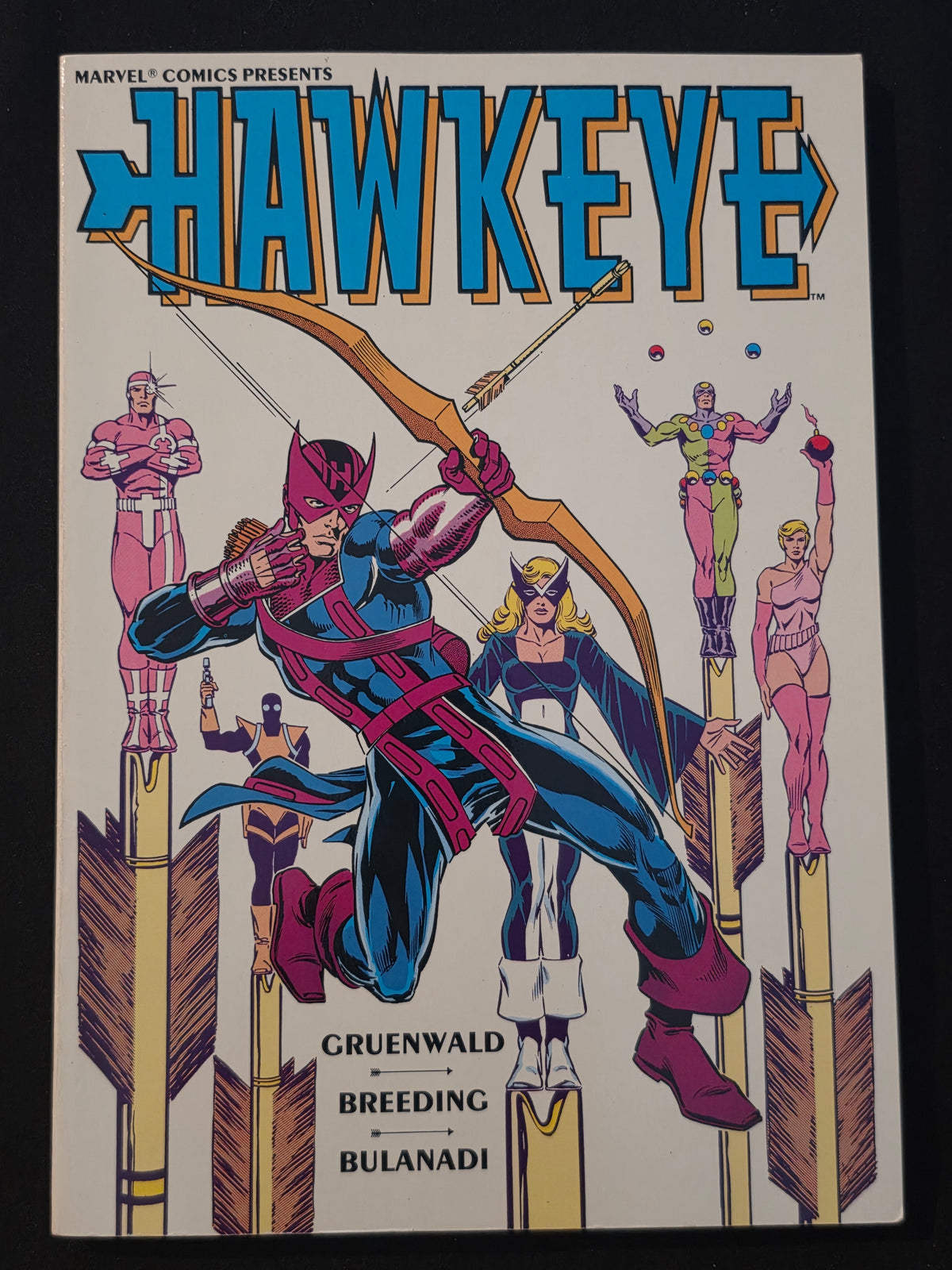 HAWKEYE Comic Book Trade Paperback Marvel Gruenwald 1st Printing 1988 TPB