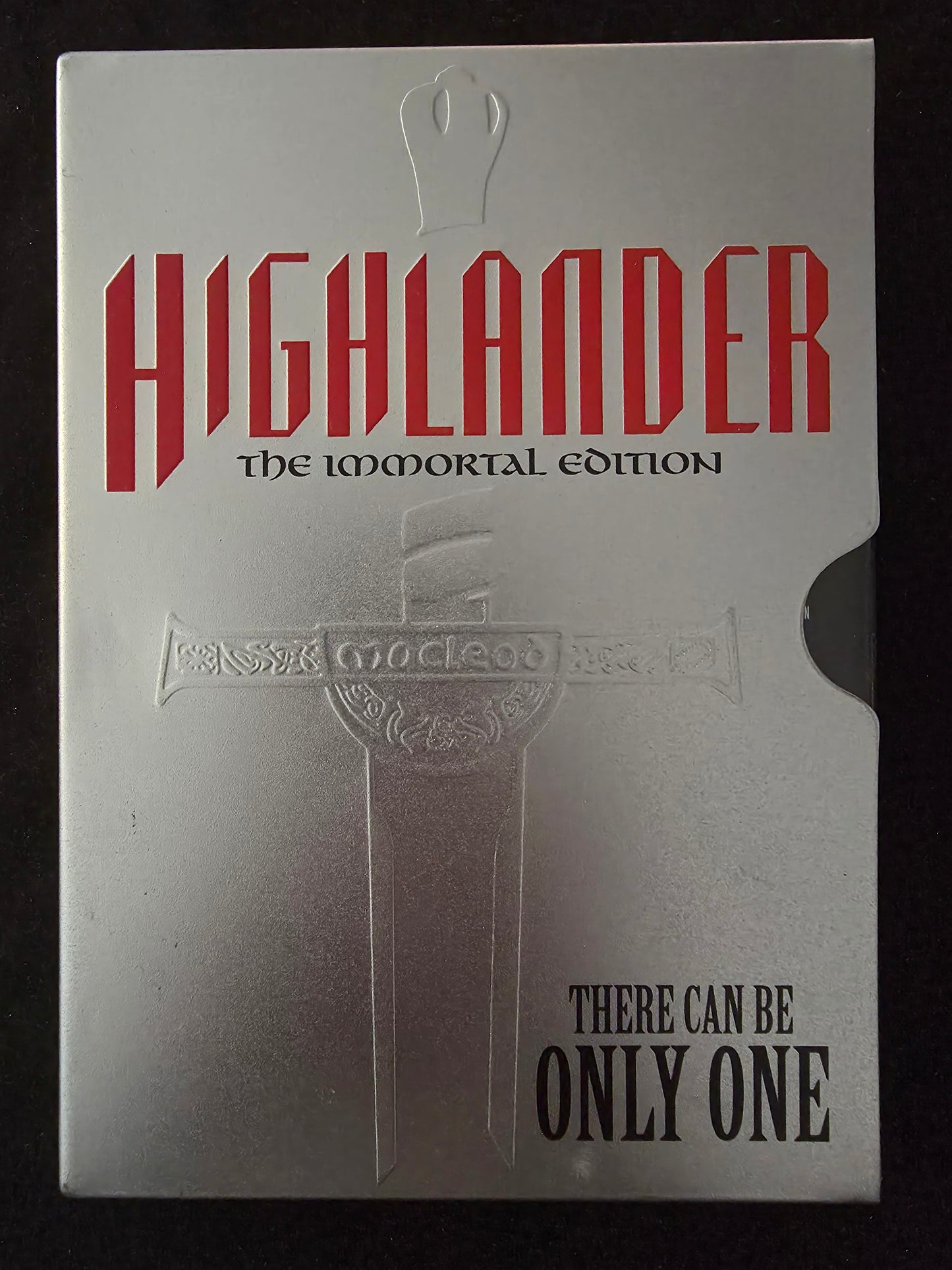 Highlander DVD Immortal Edition Tin Slip Case Bonus Queen CD Fantasy Adventure