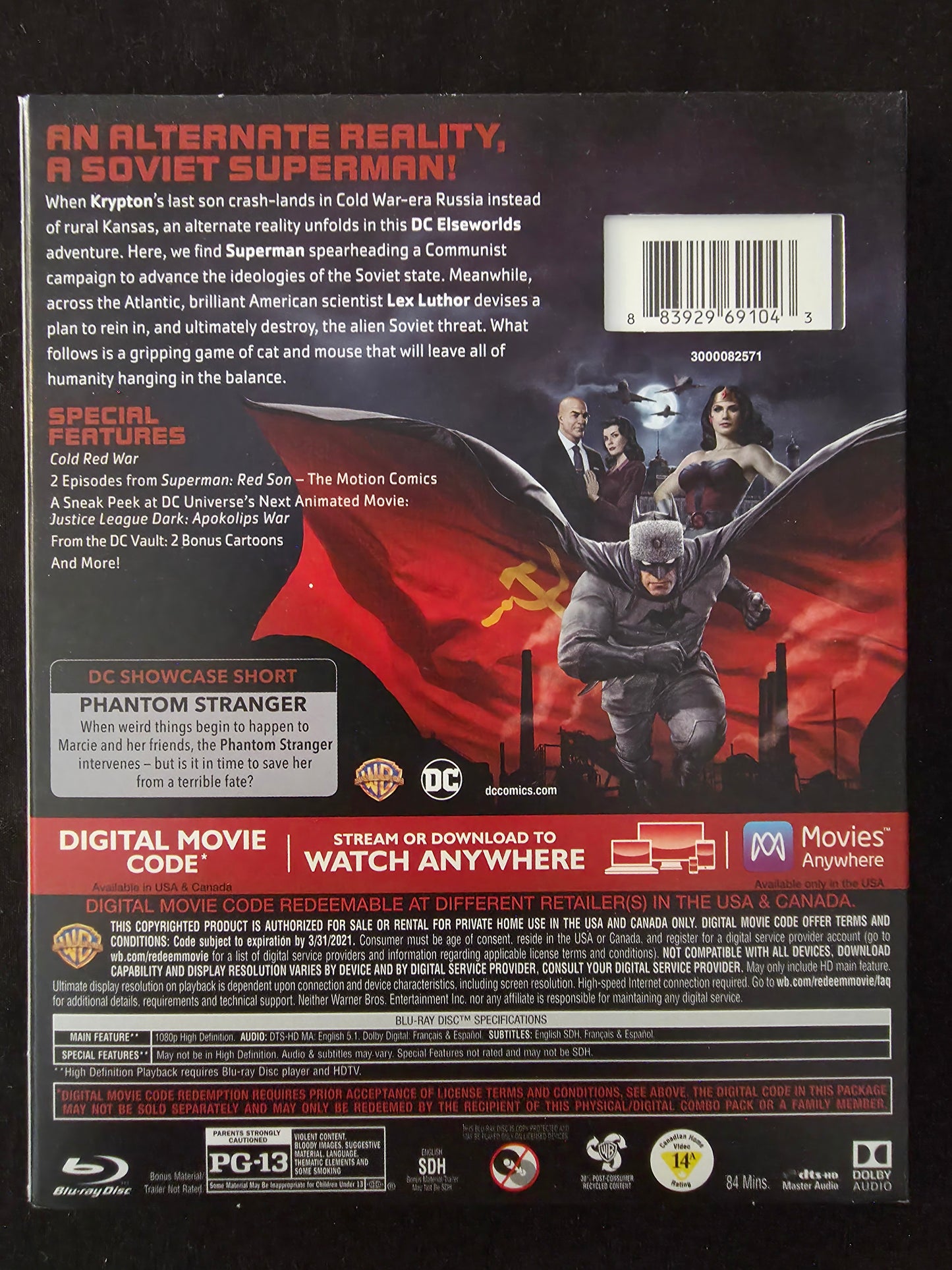 Superman: Red Son Blu-ray & DVD with Slipcover