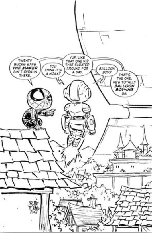 ULTIMATE ENDGAME #1 SKOTTIE YOUNG BLACK AND WHITE VIRGIN VARIANT 1:100 Ratio