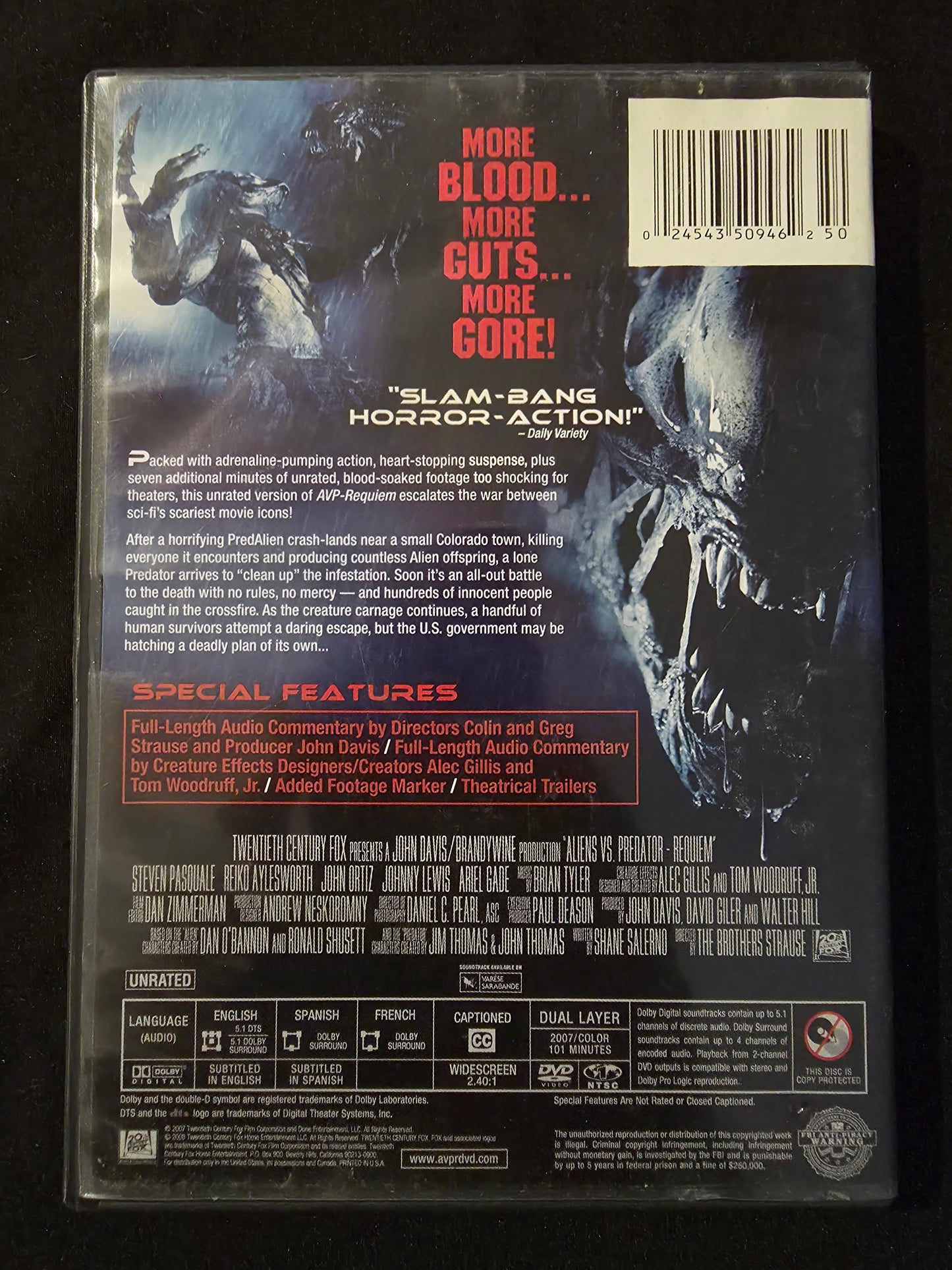 AVP Alien Versus Predator Requiem Unrated DVD