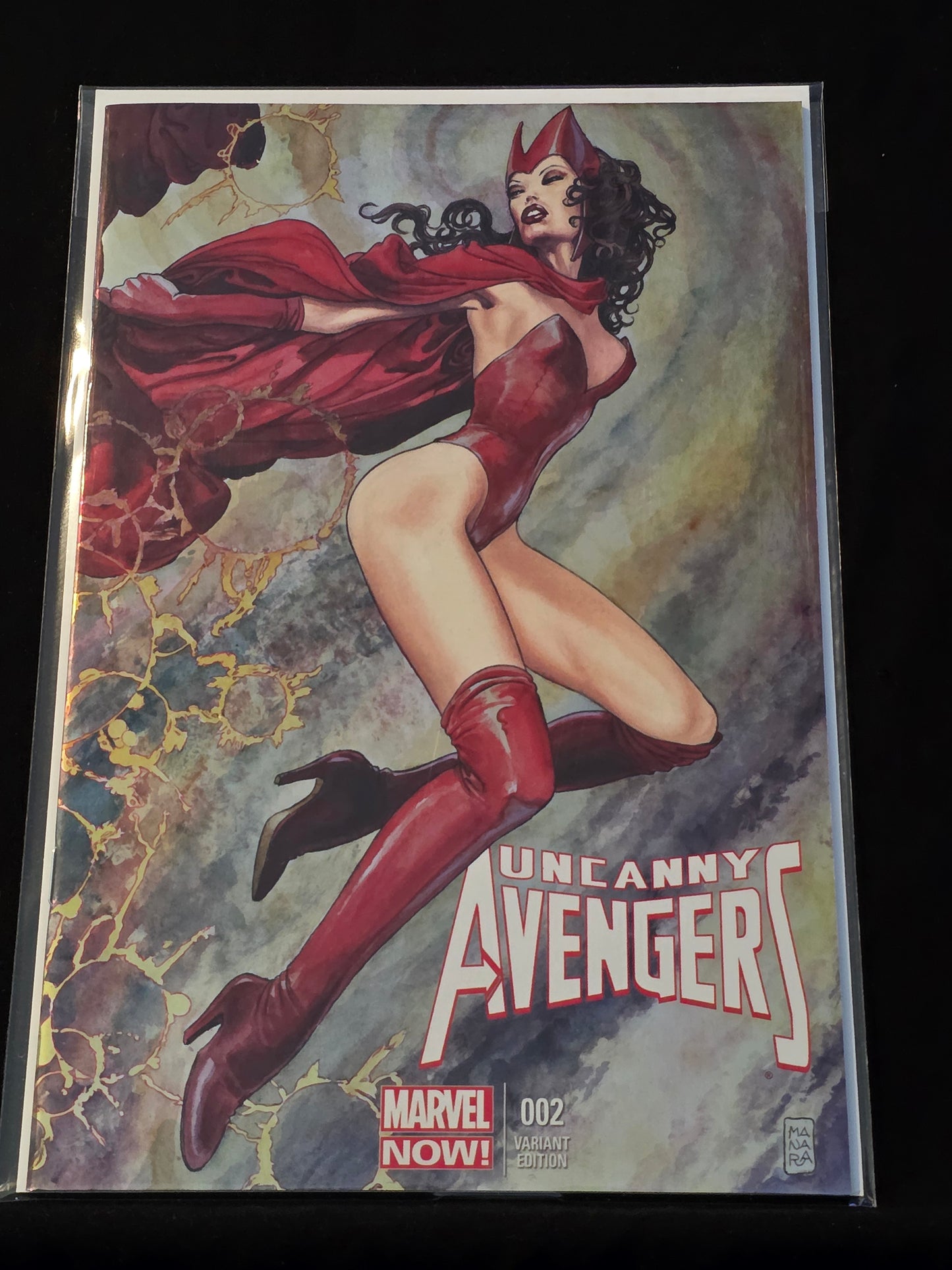 Uncanny Avengers #2 Milo Manara Variant Mexico Foil 2024 Scarlett Witch 1:100 NM