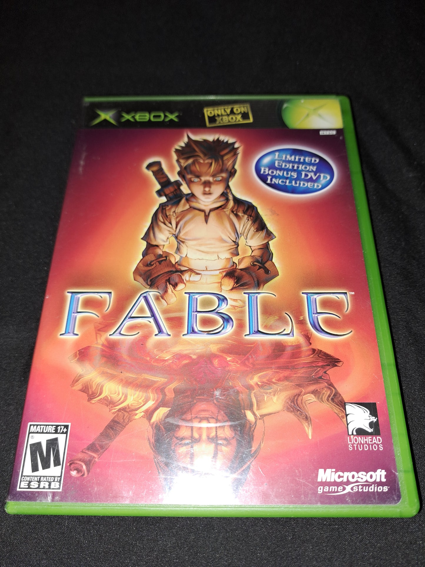 Fable (Xbox, Limited Edition Game With DVD) TESTED CIB with Bonus DVD