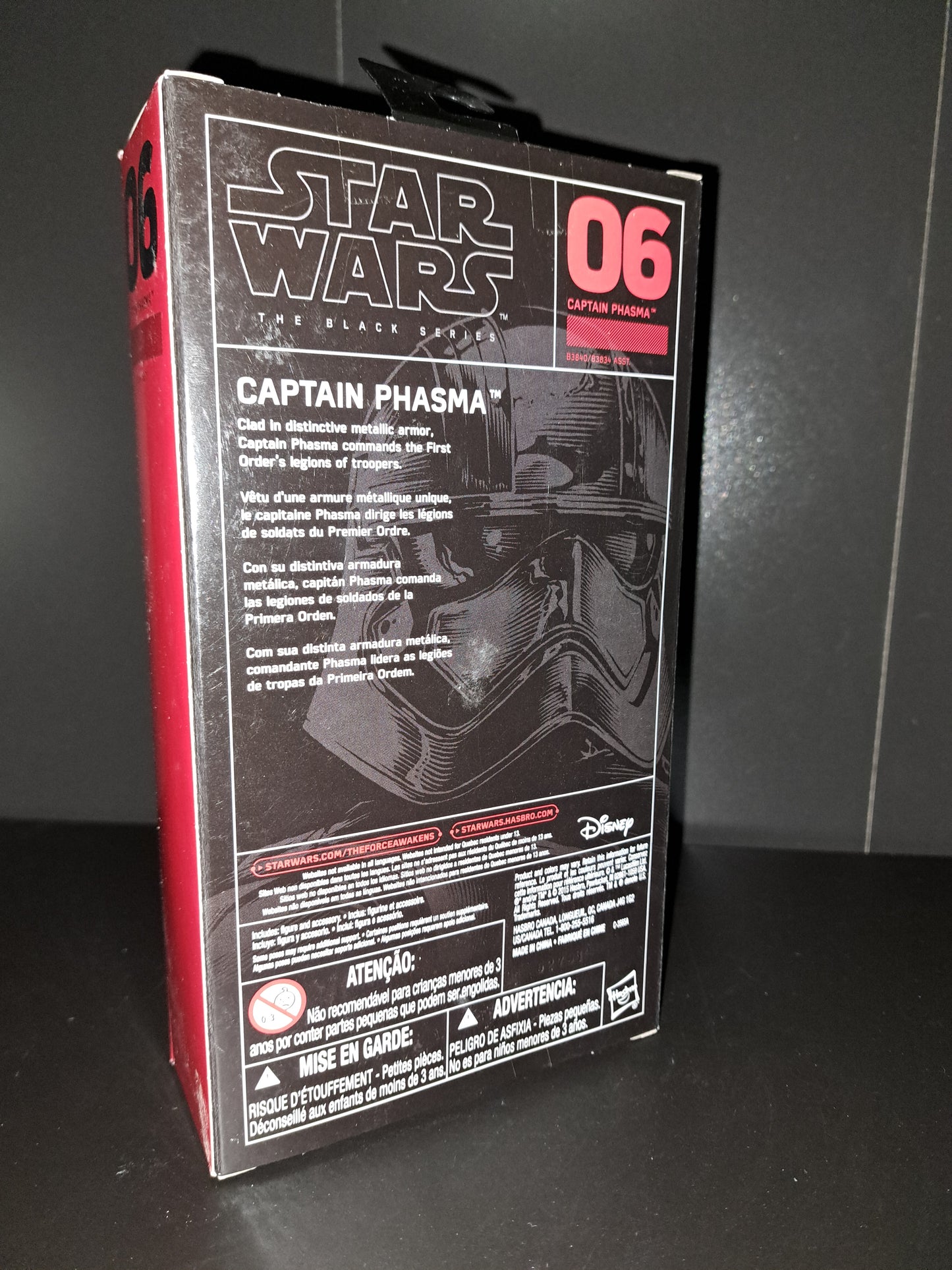 Star Wars Black Series Captain Phasma 6-Inch 06 Action Figure Plastic #36113