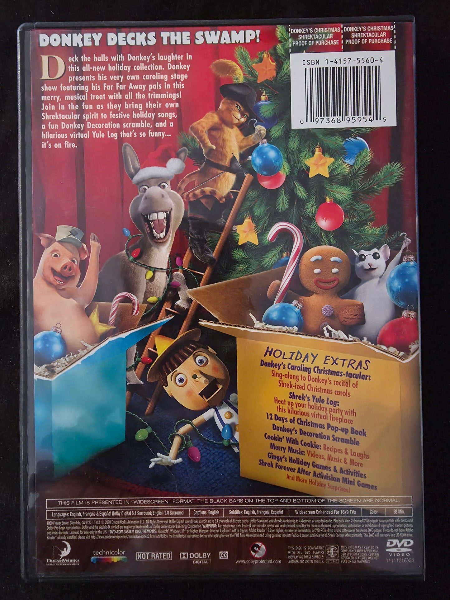 Donkey's Christmas Shrektacular (DVD, 2010) DreamWorks Shrek Holiday Special