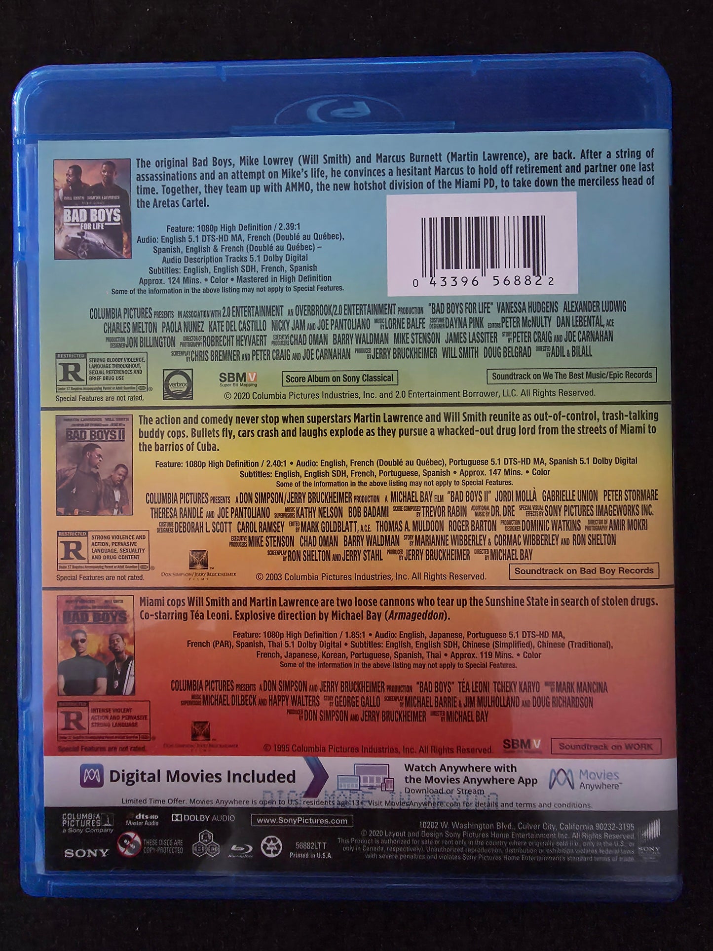 Bad Boys / Bad Boys II / Bad Boys for Life (Blu-ray)