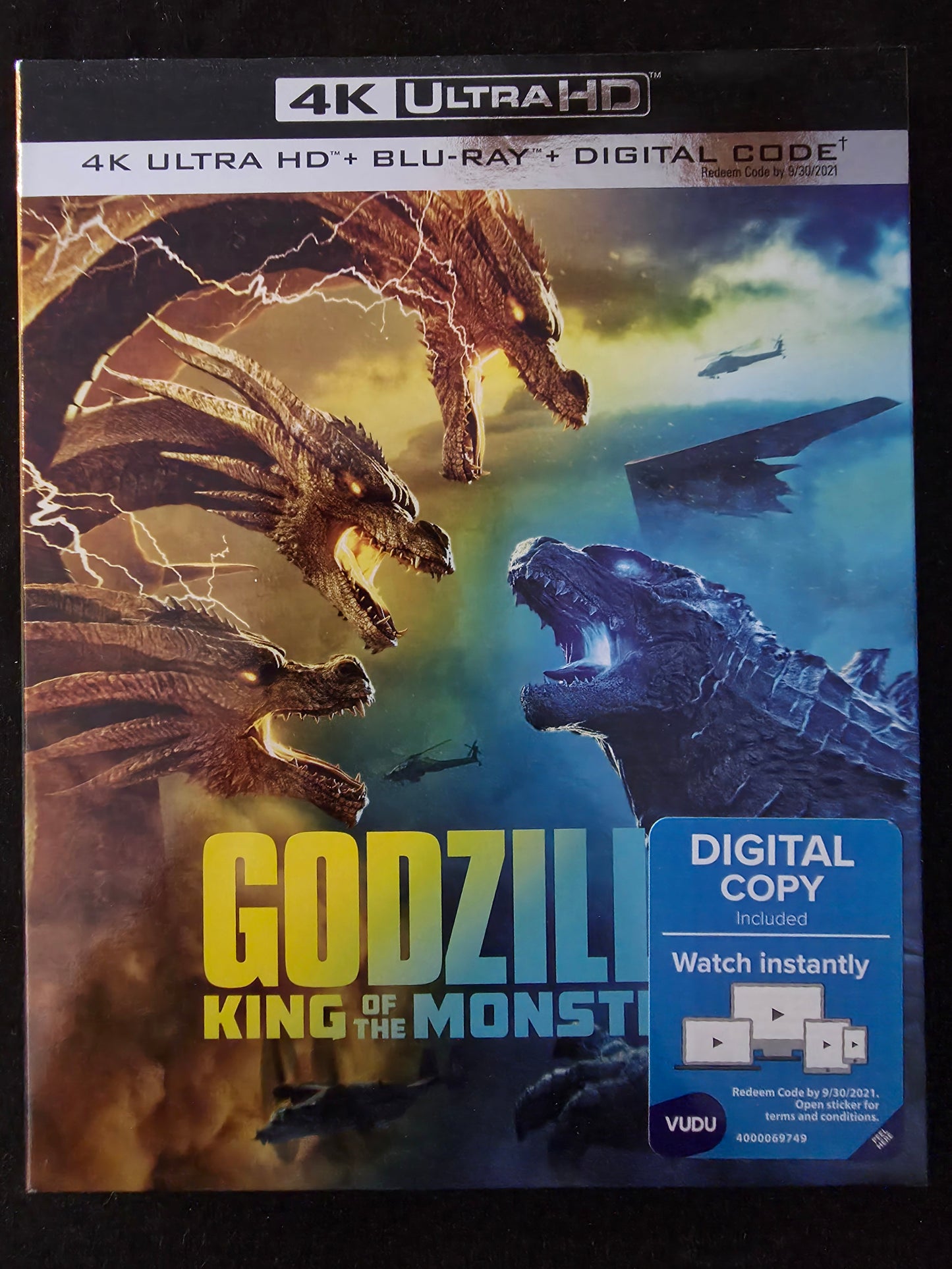 Godzilla: King of the Monsters (4K Ultra UHD Blu-ray Slipcover