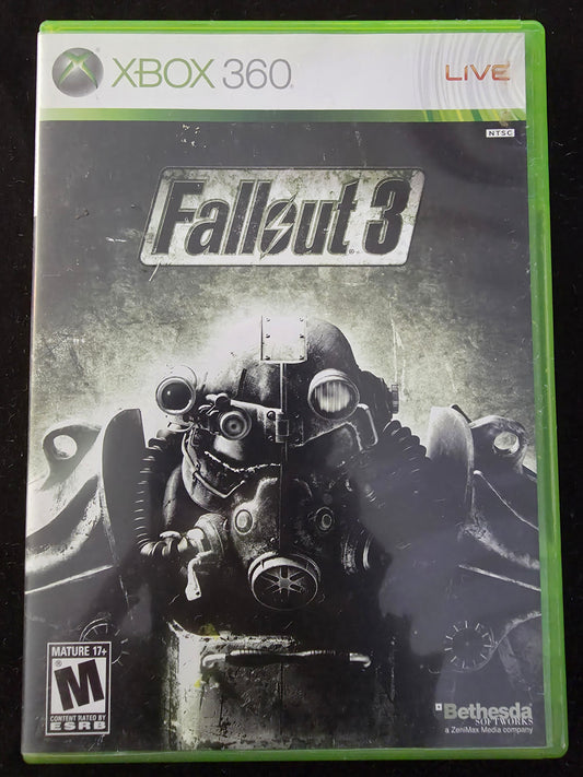 Fallout 3 (Microsoft Xbox 360, 2008) Complete w/ Manual