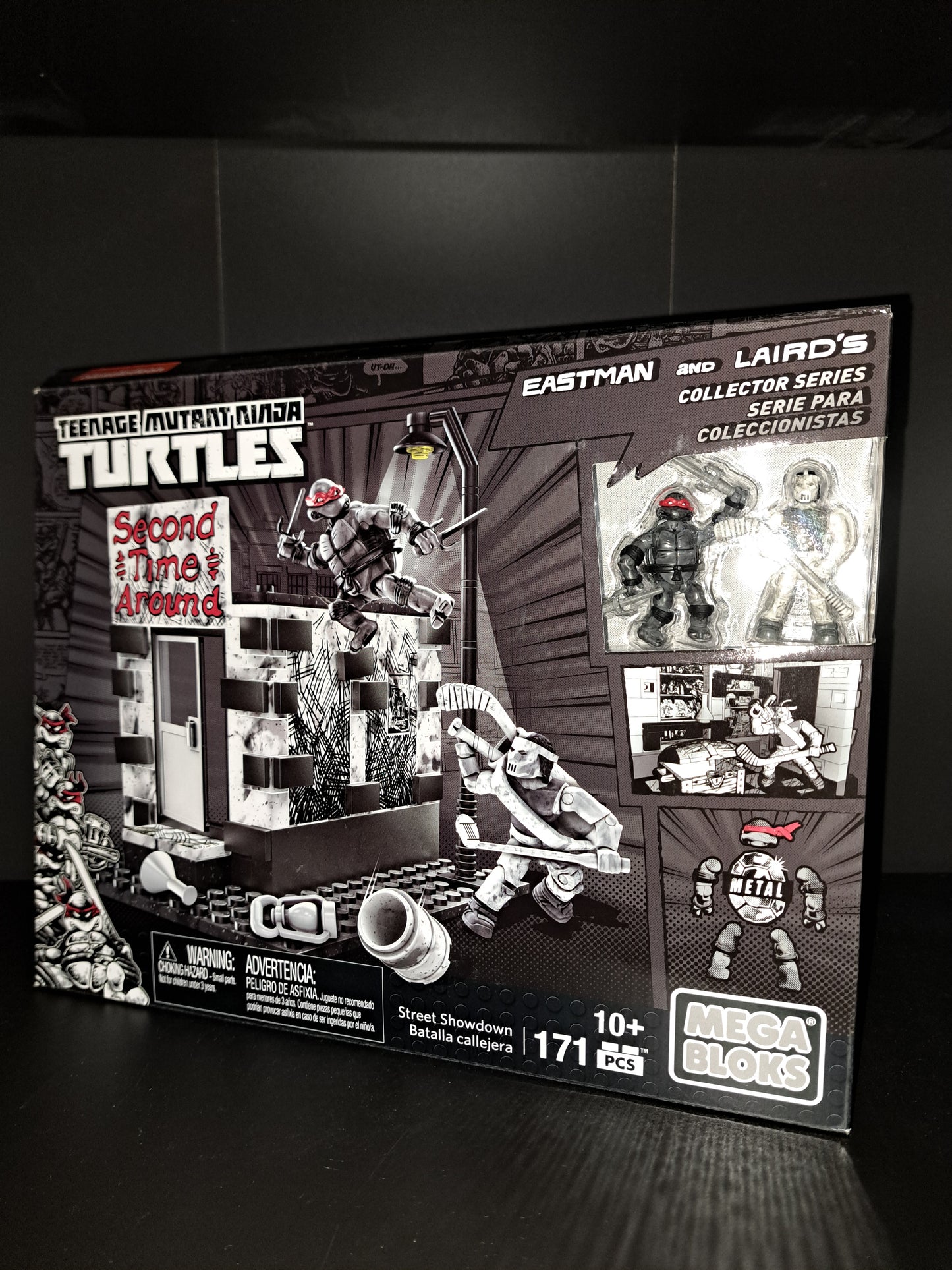 Teenage Mutant Ninja Turtles Mega Bloks STREET SHOWDOWN Black & White 2015 TMNT