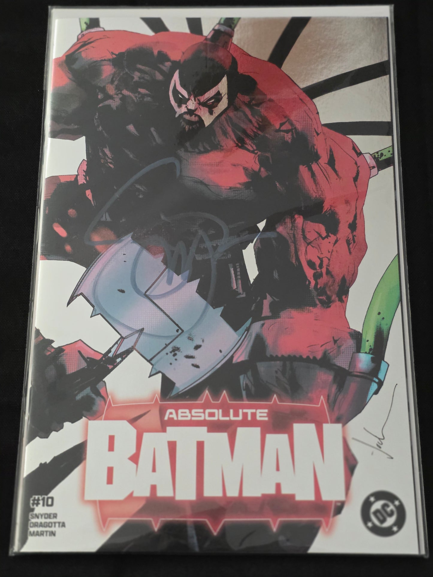 Absolute Batman #10 Jock Virgin Foil Signed by Scott Snyder W/ COA SDCC
