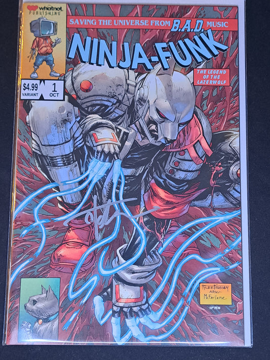 Ninja Funk #1 Variant Cover Signed by Tyler Kirkham W/COA