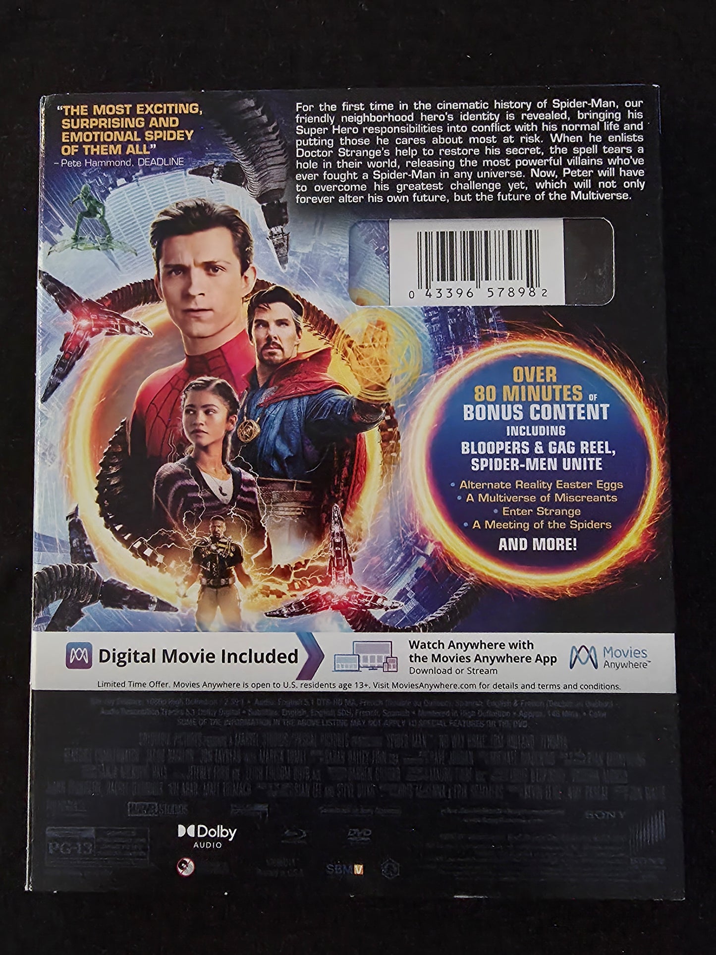 Spider-Man: No Way Home (Blu-ray, 2021)