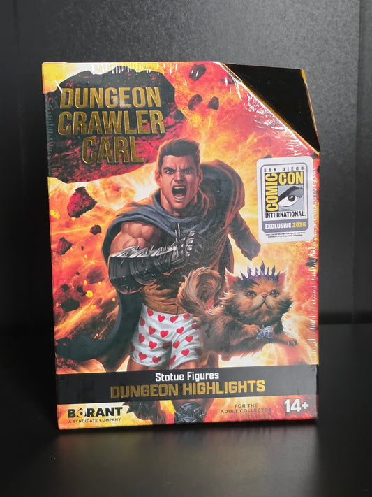 SDCC 2026 Exclusive Dungeon Crawler Carl Dungeon Highlights Mongo & Donut Statue